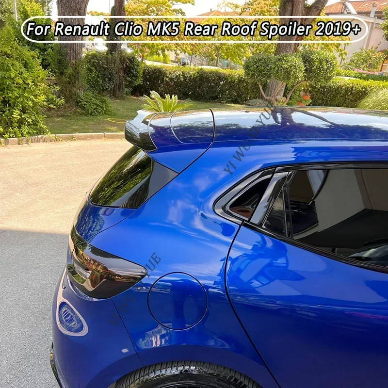 Per Renault Clio MK5 Clio 5 2019-2024 Spoiler sul tetto posteriore ala nero lucido auto posteriore coda ala decorazione Tuning Spoiler posteriori