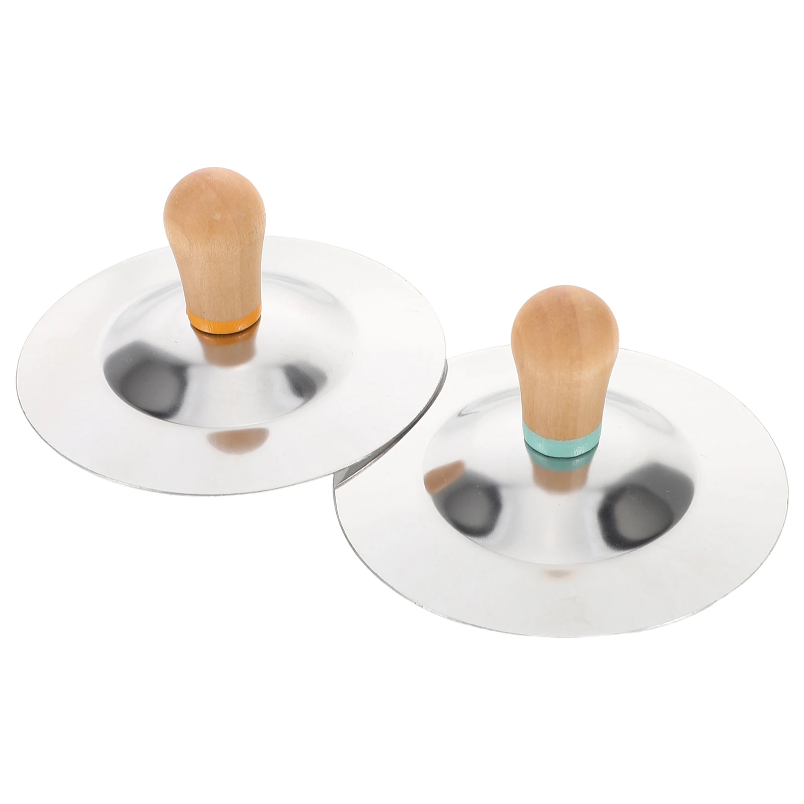 

Orff Iron Cymbal Percussion Instrument Finger Cymbals for Kids Toy Silver Metal Preschool