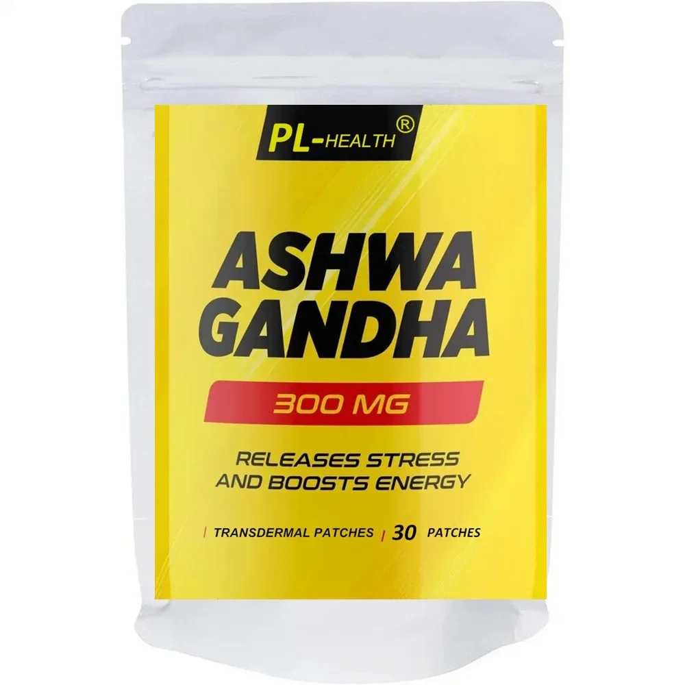 

Ashwagandha Transdermal Patches Mood Support, Stress, Energy, and Focus Support - 30 Patches One Month Supply