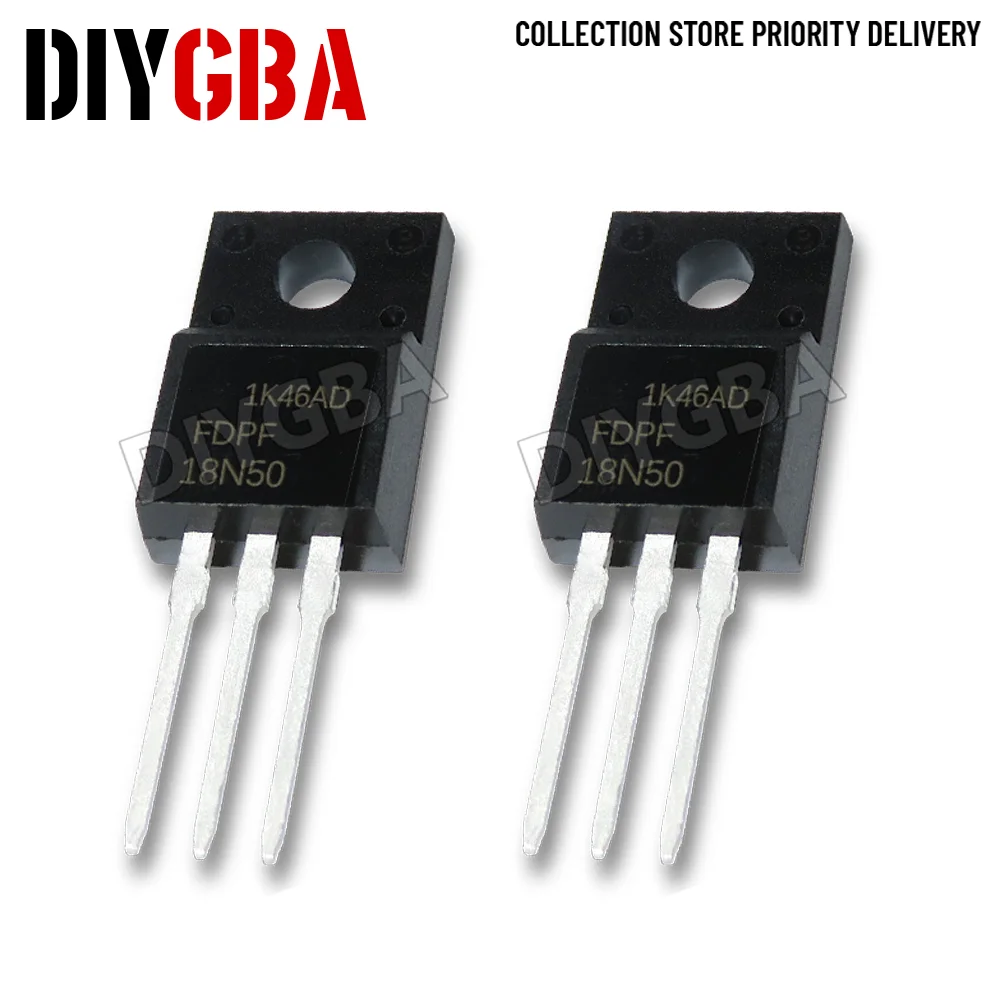 10PCS FDPF18N50 TO2…