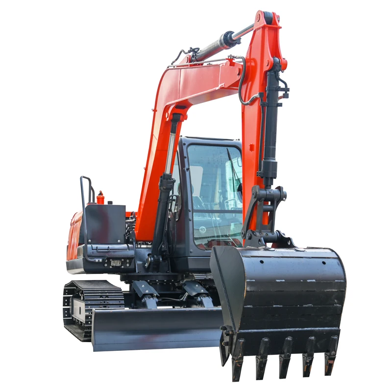 Free Shipping Mini Excavator 8 Ton EPA Farm New Crawler Digger Excavator Kubota Engine Small Excavators Machine Customized