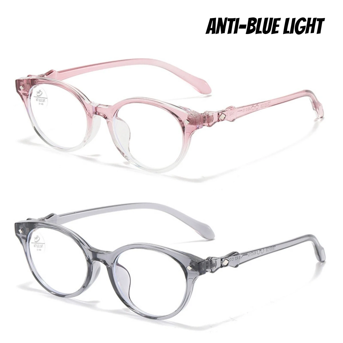 

Men and Women New High-definition Anti-blue Light Glasses Women Retro Oval Frame Optical Glasses Men's Fashion Flat Glasses