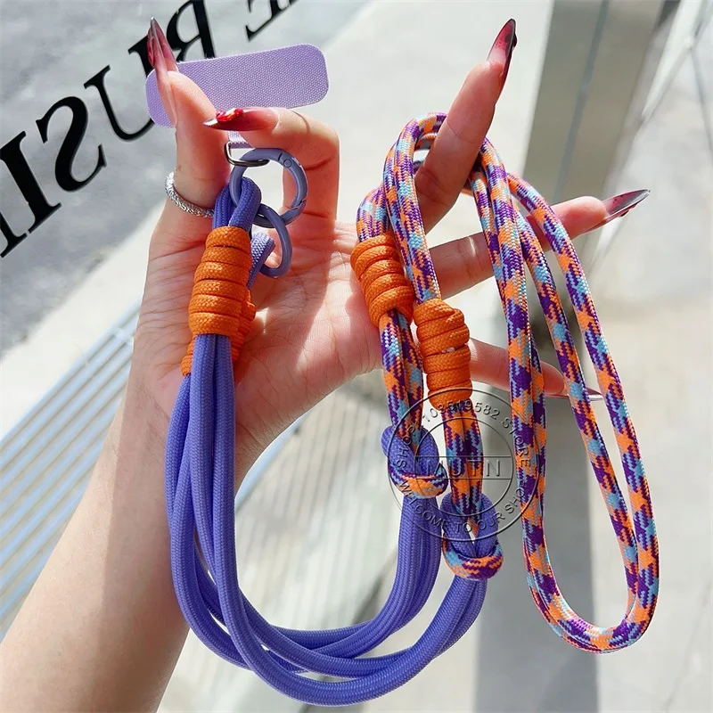 Colorful Knitted Phone Crossbody Strap