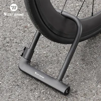 WEST BIKING-cerradura para bicicleta en forma de U, portátil, antirrobo, de alta seguridad, para patinete eléctrico, accesorios para ciclismo