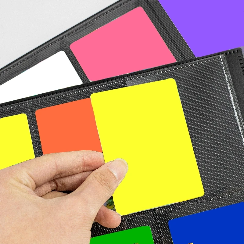 Cartella a doppia faccia Raccoglitore per carte Carry Card con cinturino per carte collezionabili D5QD