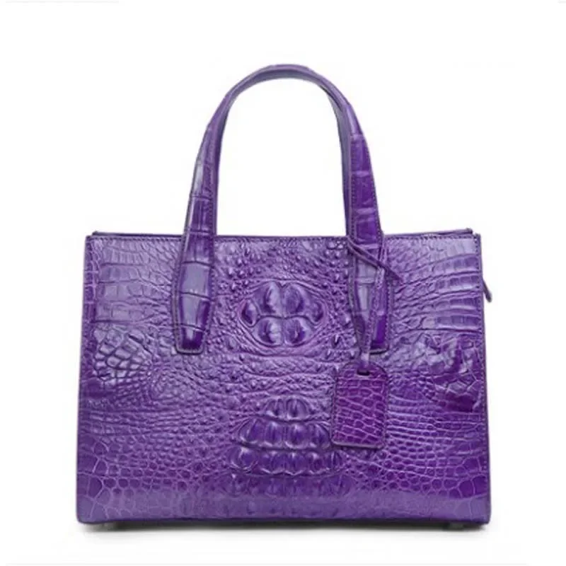 

ouluoer crocodile leather lady handbag leather one shoulder cross body bag fashion large capacity bag fashion