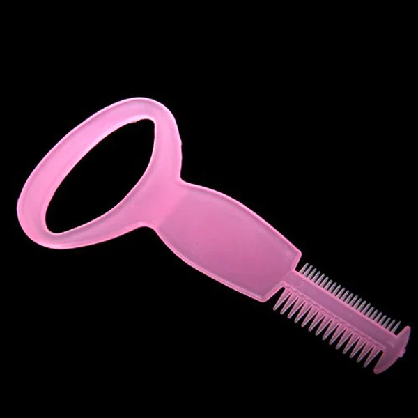 3-in-1 Multi-purpose Plastic Mascara Applicator Guard Tool Eyelash Eyebrow Comb (Random Color) Mascara applicator guide