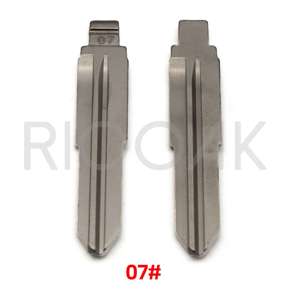 10pcs Remote Key Blade KD VVDI Uncut Flip Blank #07 LISHI MIT11 For Mitsubishi Outlander Grandis ASX Pajero Replacement