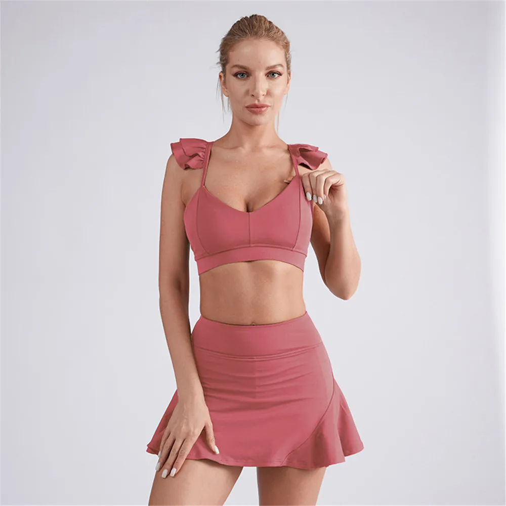 Y2KtrendSummer Yoga Clothes 'S Running Shorts Half-Length Sports Tennis Suit Women'S Badminton Skirt