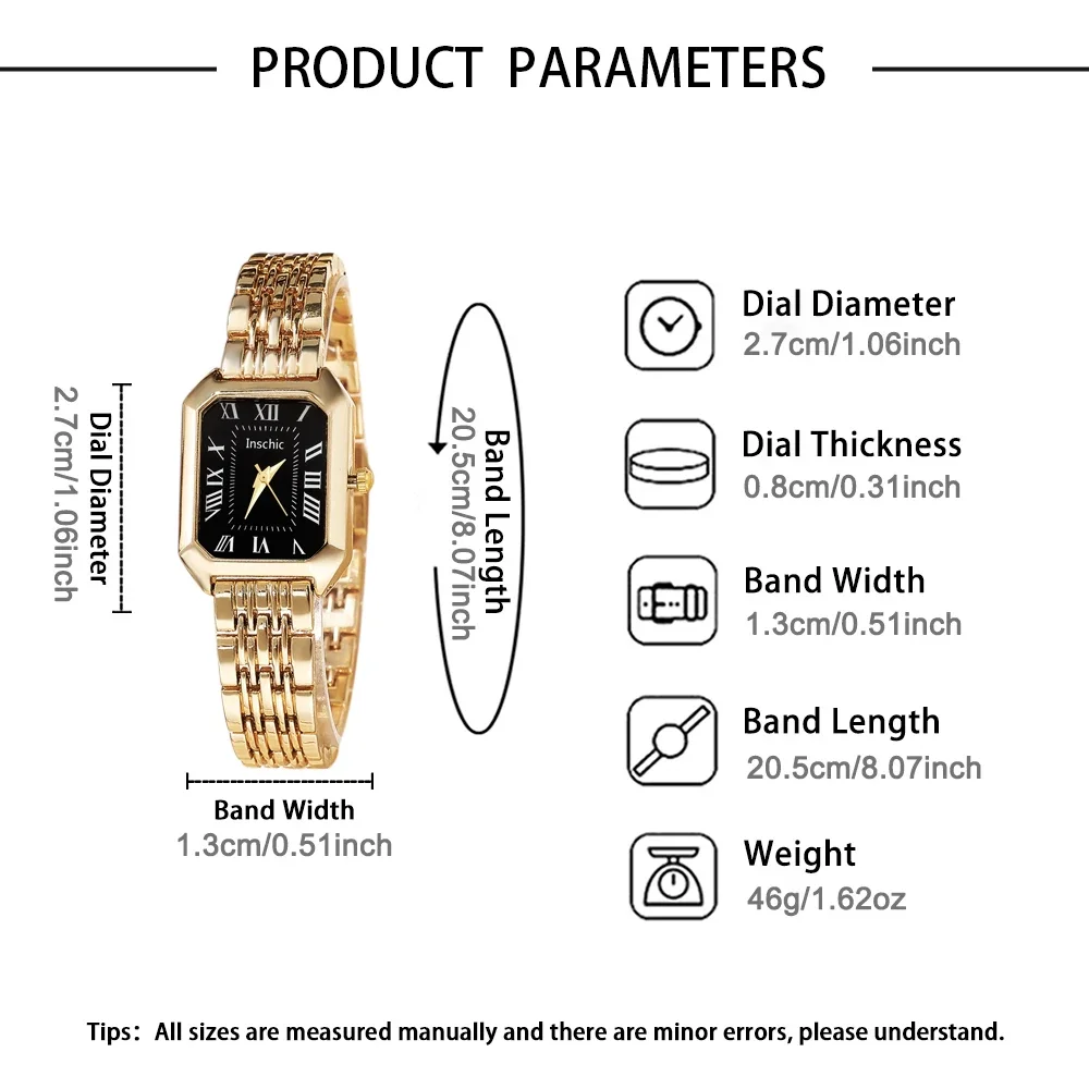 1 piece women's fashion watch+3 pieces of accessories, elegant dial, fashionable strap, a good choice for daily wea