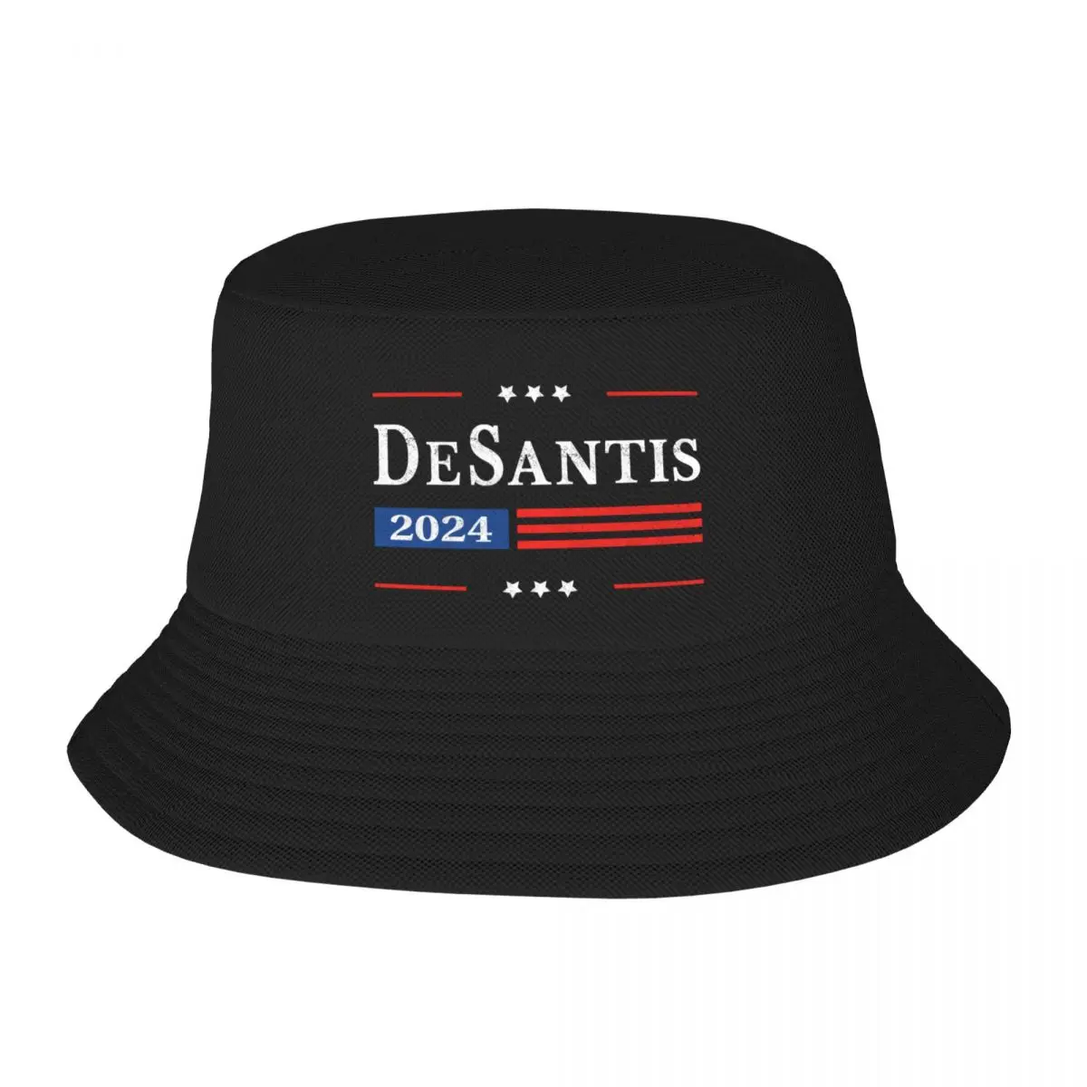 Ron Desantis 2024 For President American Flag Retro Vintage Pro Bucket Hat |-F-| Rave Ball Cap Hat Women Men's