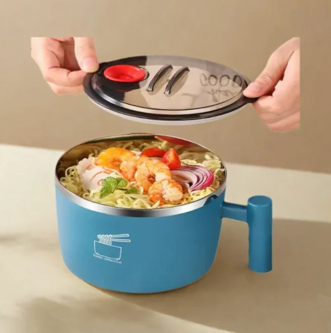 

Ramen Bowl, Lunch Container,1000ml Large Thai Soup Bowls, Tableware with Phone Stand, Cereal Bowls for Home, Kitchen, Camping