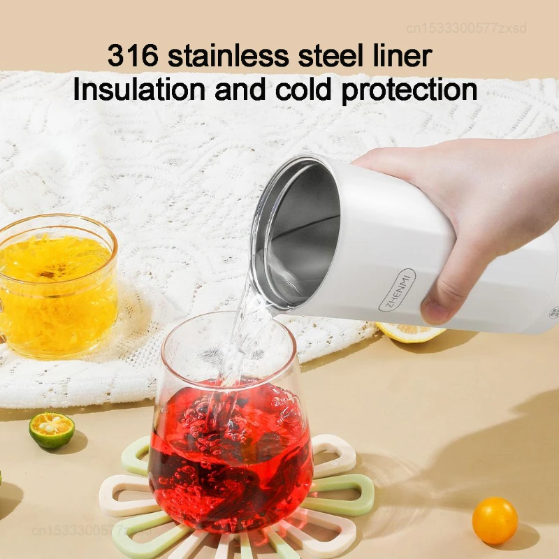 Xiaomi ZHENMI Electric Heating Cup Temperature Display Thermos 316 Stainless Steel Inner Portable Outdoor Travel Camping Thermos