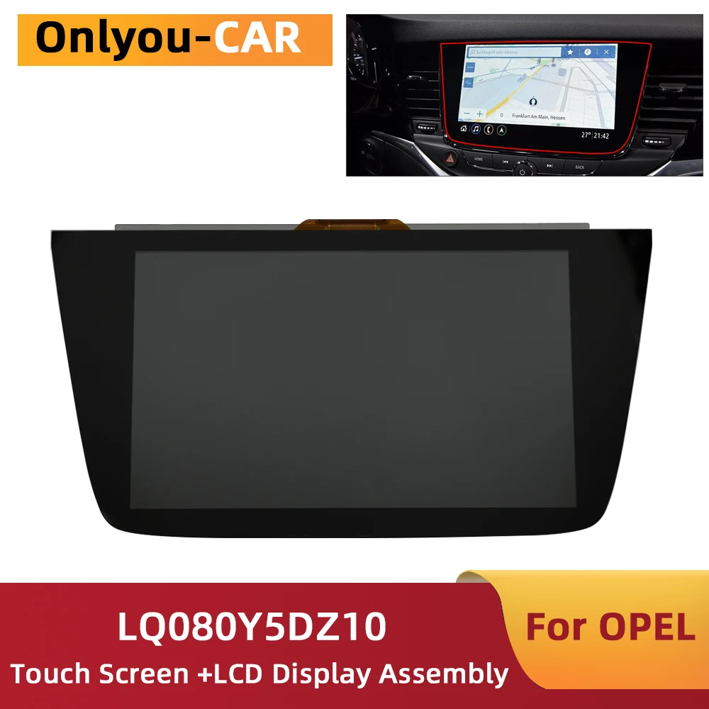 

LQ080Y5DZ06 LQ080Y5DZ10 OEM 8 Inch Touch Screen LCD Display Assembly for Opel Astra K Car DVD GPS Navigation