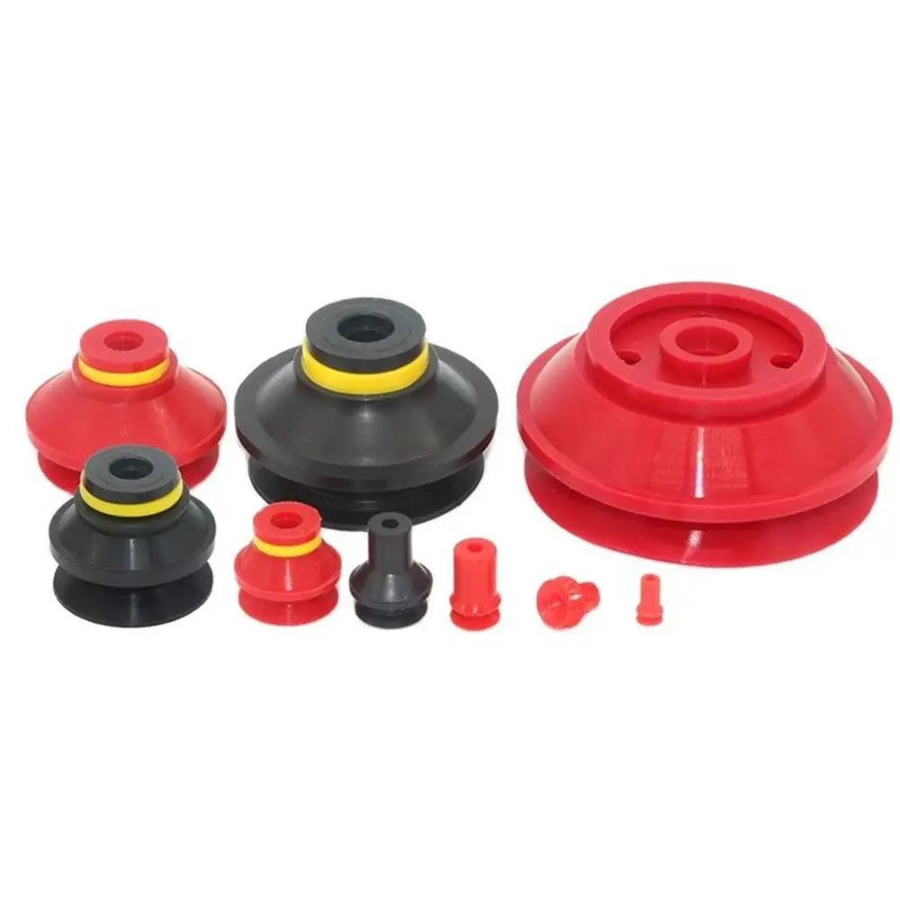 1Pcs PIAB Style Vacuum Suction Cup Silicone Nitrile Rubber Robotic Vacuum Sucker B5 B8 B10 B15 B20 Double Layer