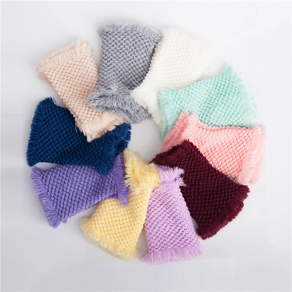 

Pineapple Baby Blanket Photo Props Yellow Kids Swaddle Blankets Photography Infant Adorable Comfortable Woolen Yarn