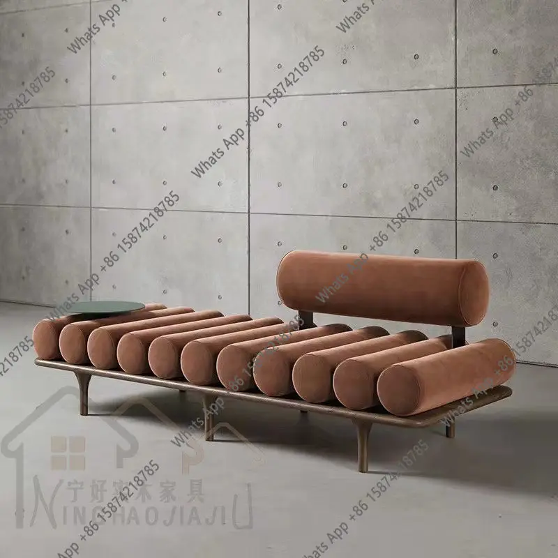 

Living Room Bench Stool Bedroom Concubine Sofa Light Luxury Bedside Stool Japanese-style retro solid wood shoe changing stool