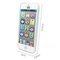 Children Simulation Phone Baby Musical Early Educational Toys English Learning Cellphone with Light Sound Mobile Vocal Toy 2