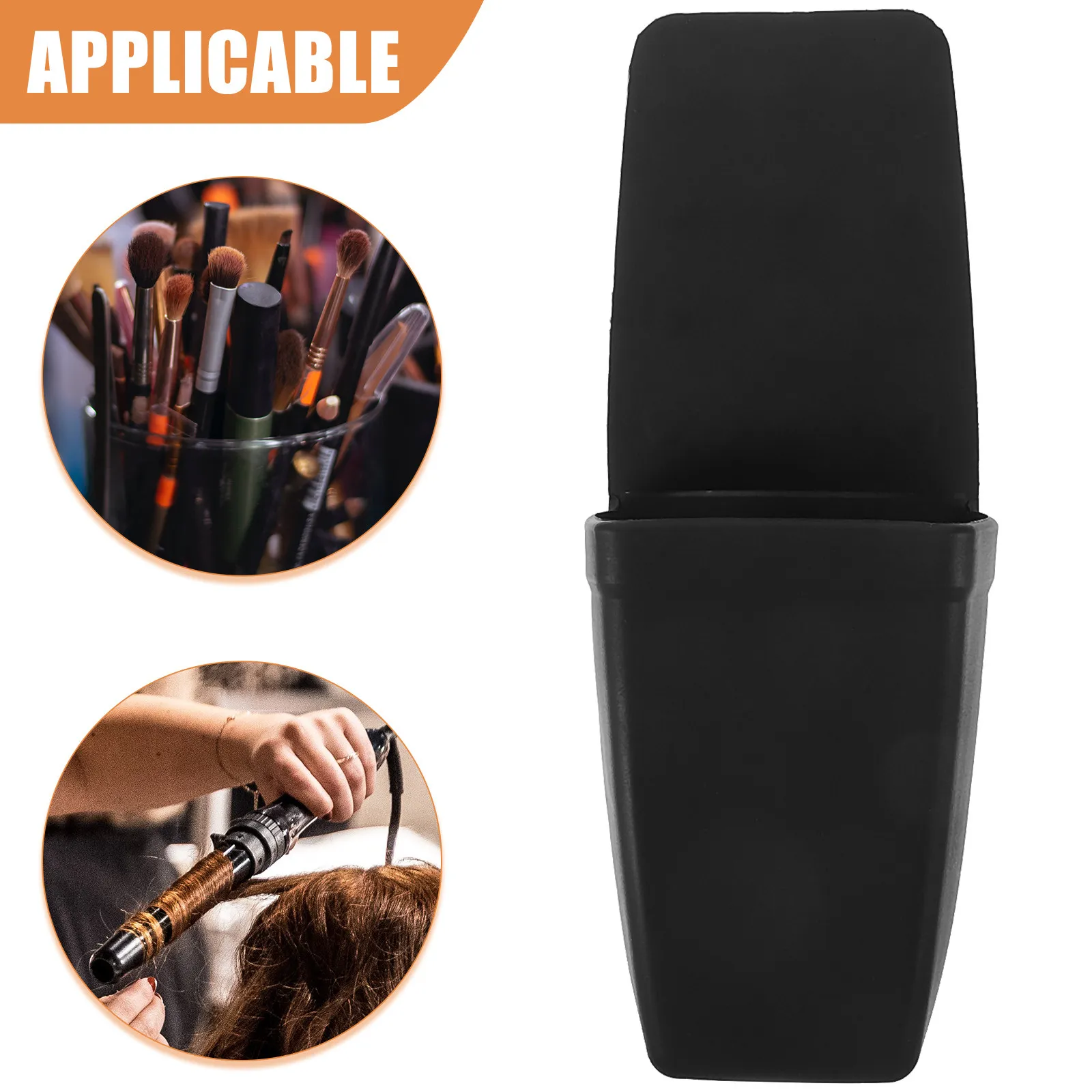 Silicone Hair Tool Organizer Makeup Brush Storage Soft Non-Slip Wall Mounted Bathroom Curling Iron Hot Tool Holder view 4