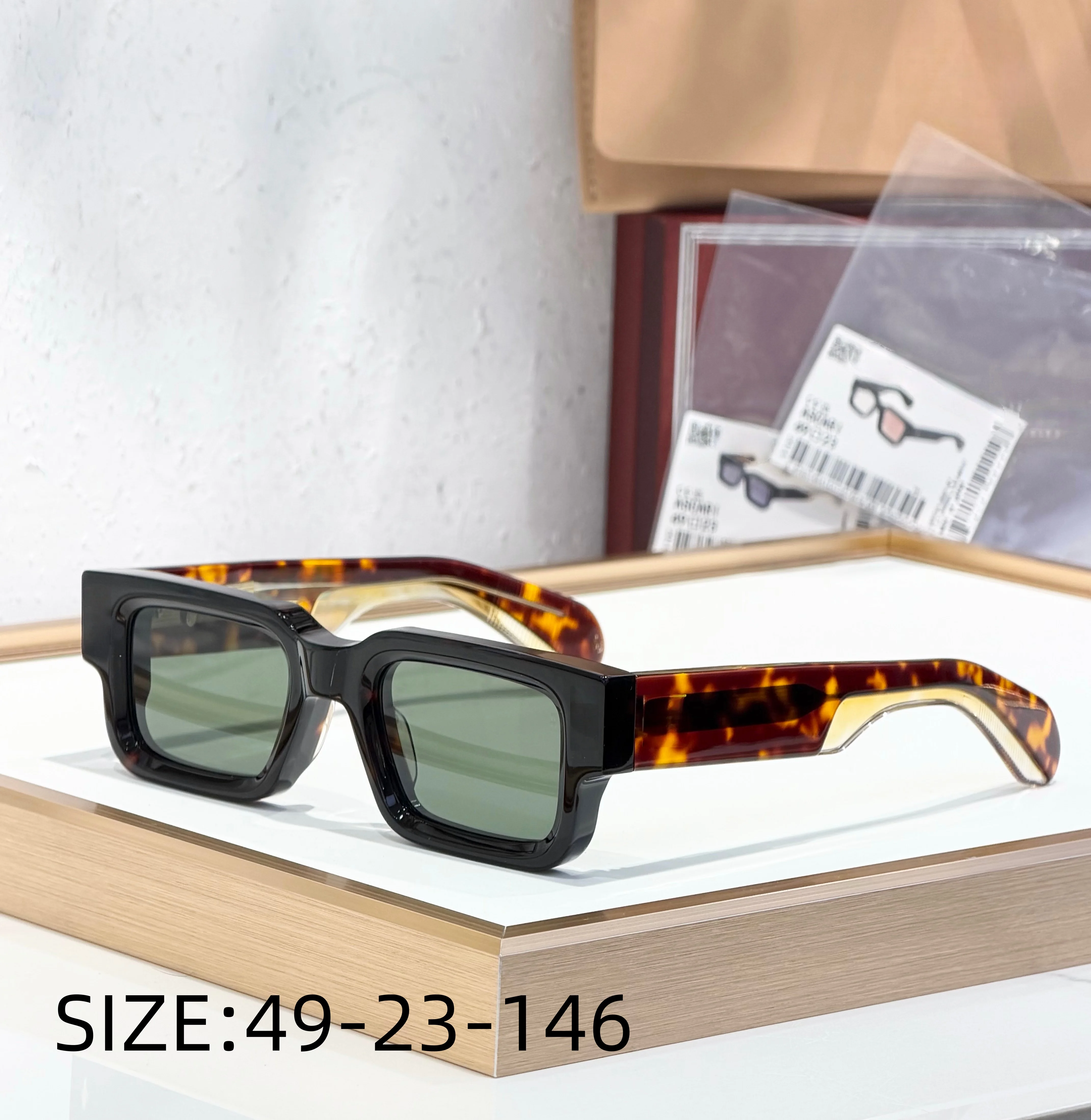 JMM ASCARI classique best-seller 10mm d'épaisseur acétate marque de luxe à la main de haute qualité lunettes de soleil UV400 lunettes extérieures pour hommes et