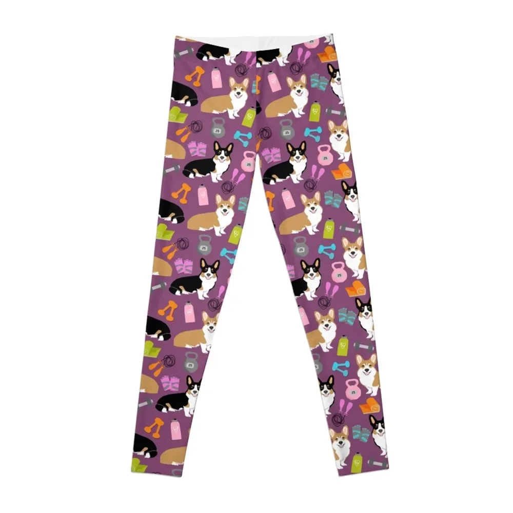 

Corgi workout gym life yoga hiit corgis welsh corgi dog breed corgi crew Leggings Leginsy push up joggers for Womens Leggings