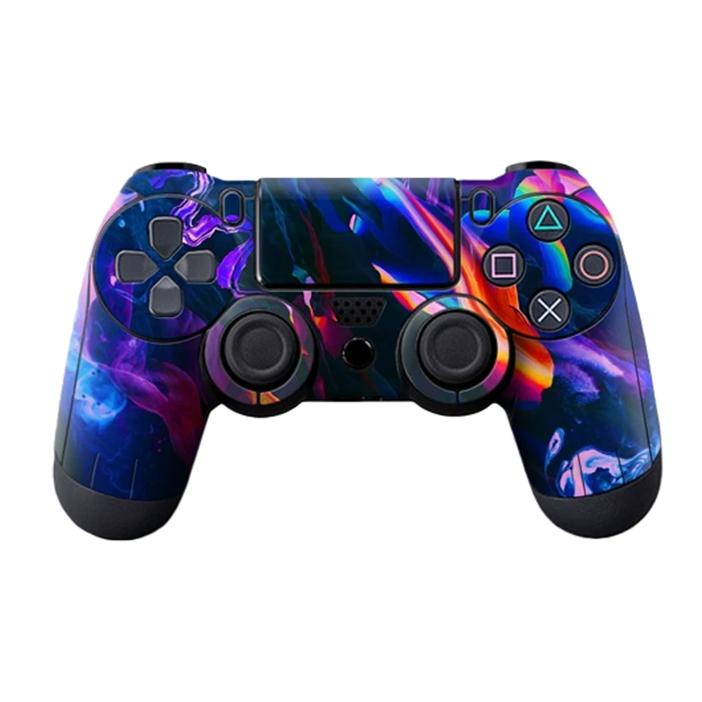 2pcs/lot Skin Sticker For PS4 Game Controller Anti-slip Protection Stickers For PS4 Console controller Gaming Accessories GTA5 6