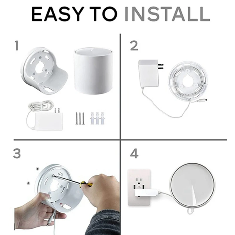 Hot 3PCS Wall Mount Holder For TP-Link Deco X20, Deco X60 Whole-Home Mesh Wifi System, Compatible With Home Wifi Router