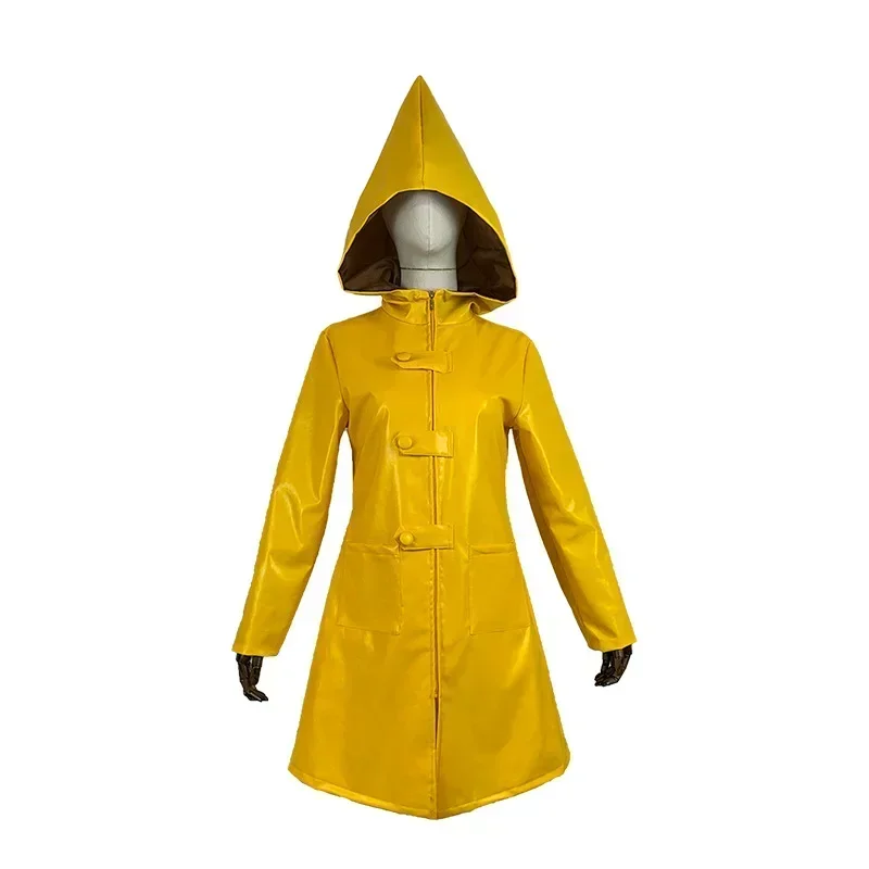 Halloween Little Nightmares 6 Cospaly Costume Yellow Raincoat Coat Little Nightmare Cos Six Kids Props Unisex Carnival Clothes