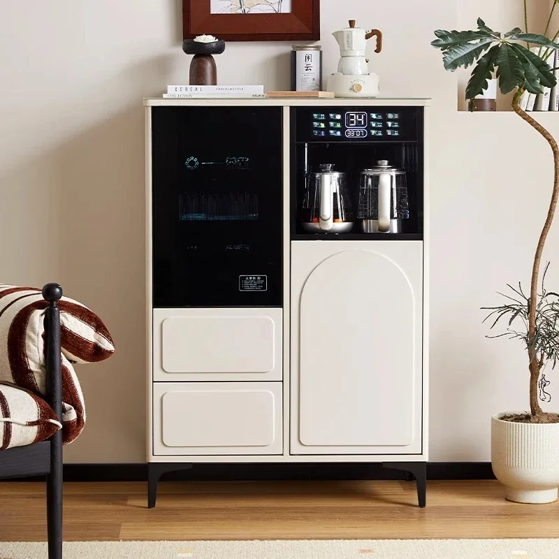 2025 new model, cream style household solid wood tea bar machine, high-end living room intelligent automatic integrated water