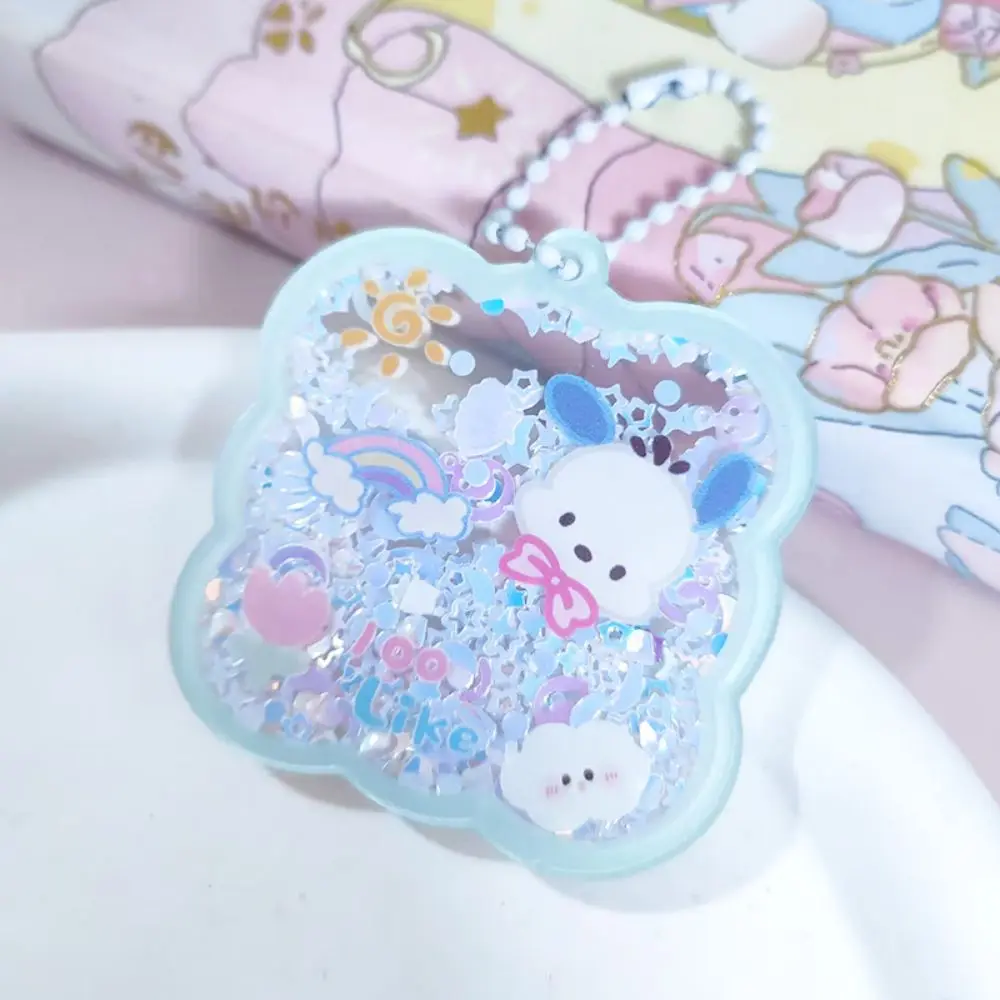 Brelok Sanrio Anime Hello Kitty Cinnamoroll Cartoon Pochacco Kuromi styl akrylowa torba dekoracja z wisiorków prezent moja melodia