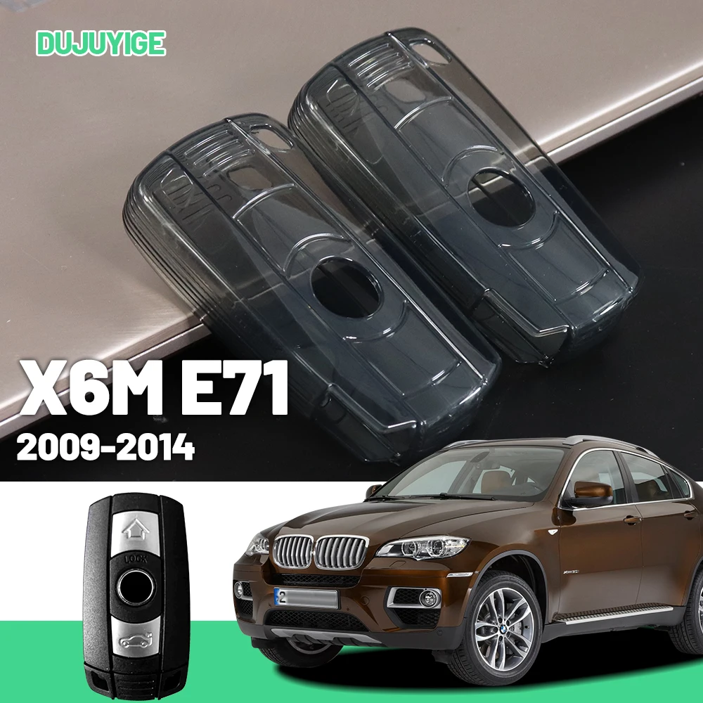 

Прозрачный чехол для ключей из ТПУ для BMW X6M E71 2009-2014, защитный чехол для брелока, автомобильные аксессуары 2010 2011 2012 2013