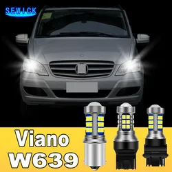 2pcs Dual Mode LED Turn Signal+Daytime Running Light DRL Accessories For Mercedes Benz Viano W639 2003-2014 2010 2011 2012 2013