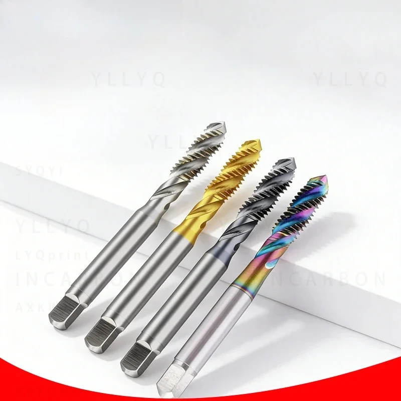 1PCS YAMAWA M5-M11 Metric Spiral Fluted Tap Without Coating/TC50/TIN/TICN For Aluminum/Stainless Steel/Steel Screw Thread Taps