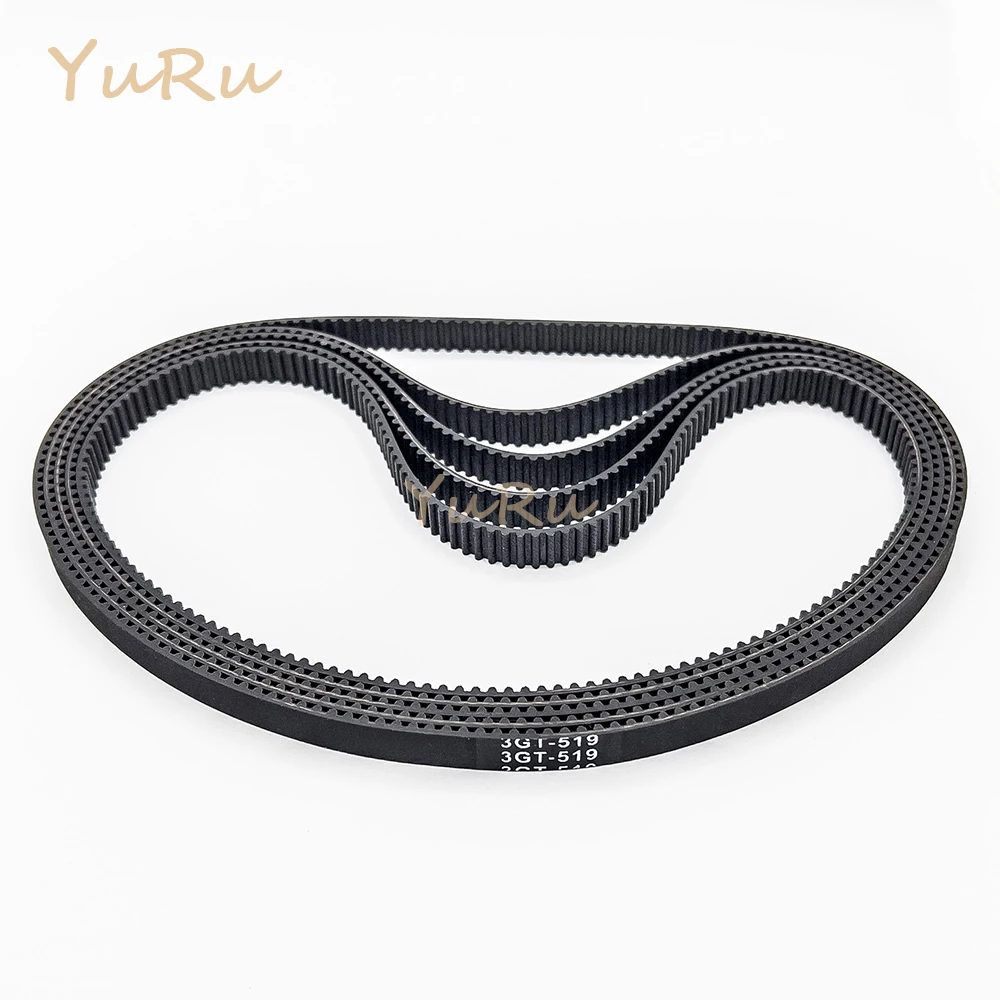 3GT 3M Rubber Timing Belt Width 9/10mm Closed Loop Belt Length 519 1050mm GT3 Conveyor Belt 3MGT Synchronous Belt 3M