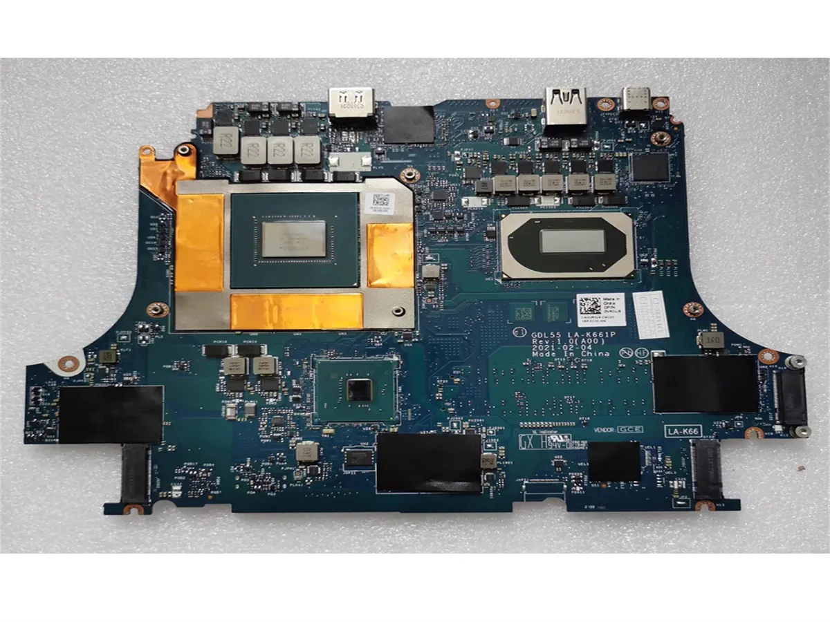 laptop motherpart cn 0vkdj6 vkdj6 para dell inspiron g15 5510 i710870h rtx3060 6g la k661p 100 completo testado 01