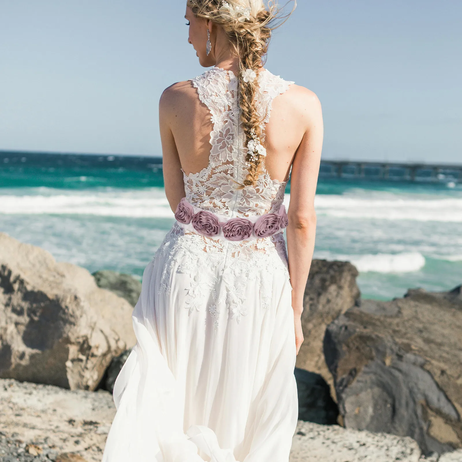 Women's Floral Wedding Waist B - đánh giá và giá Embroidery Rose