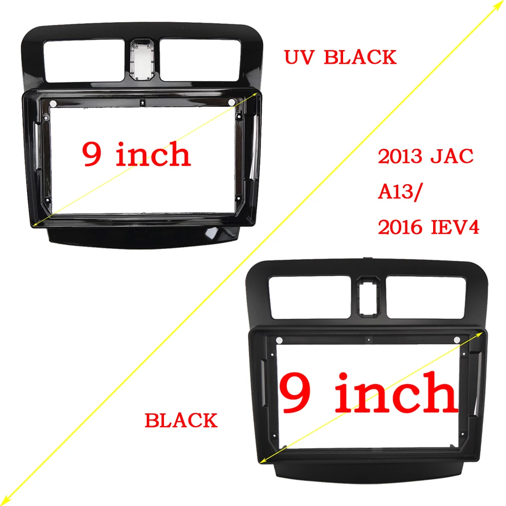 For JAC J3 A13 2013 - 2017 IEV4 9Inch Car Radio Fascias Android GPS MP5 Stereo Player 2 Din Head Unit Panel Dash Frame Installat