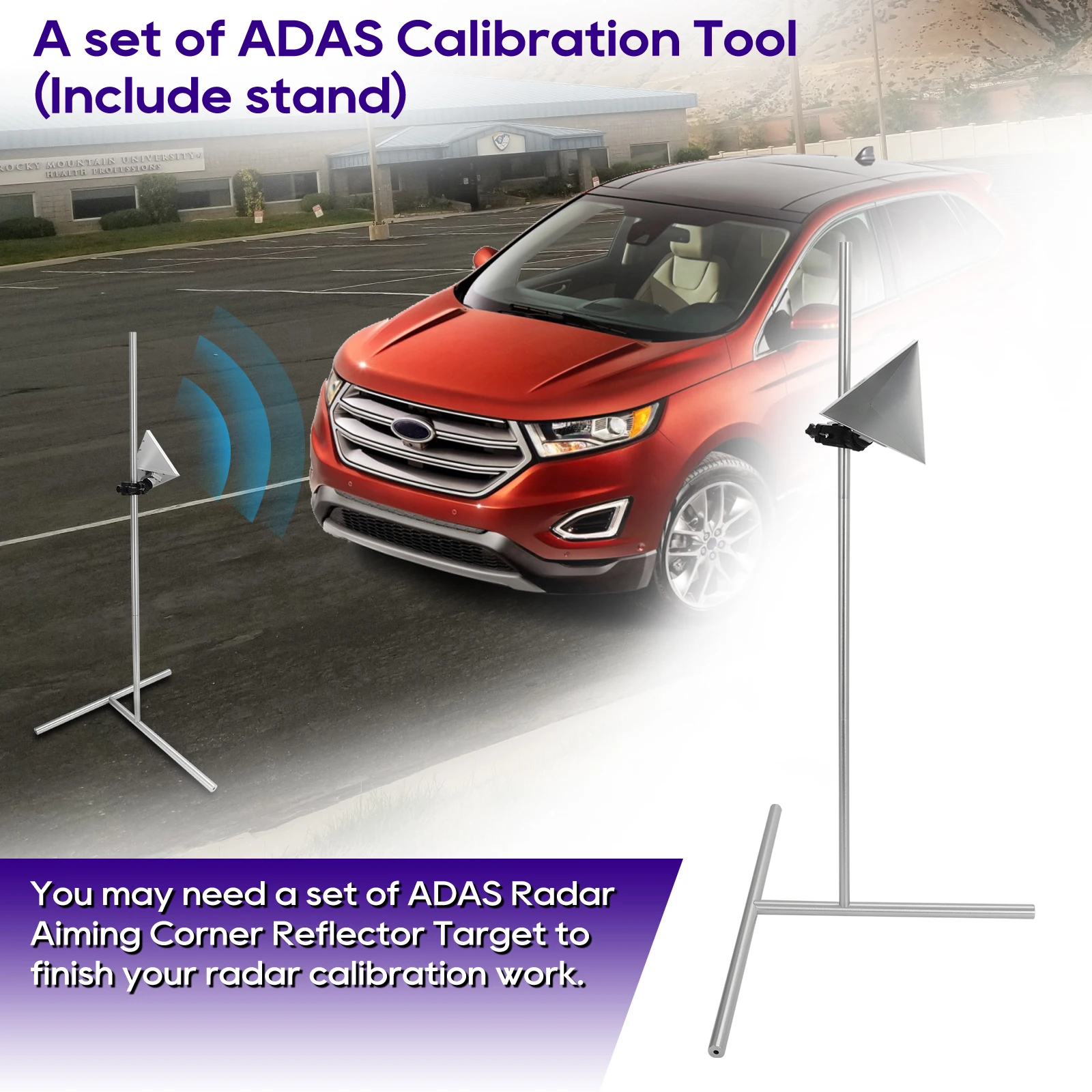 New Arrival For Radar Aiming Reflector Target ADAS Calibration Tool For Honda Toyota Kia Ford