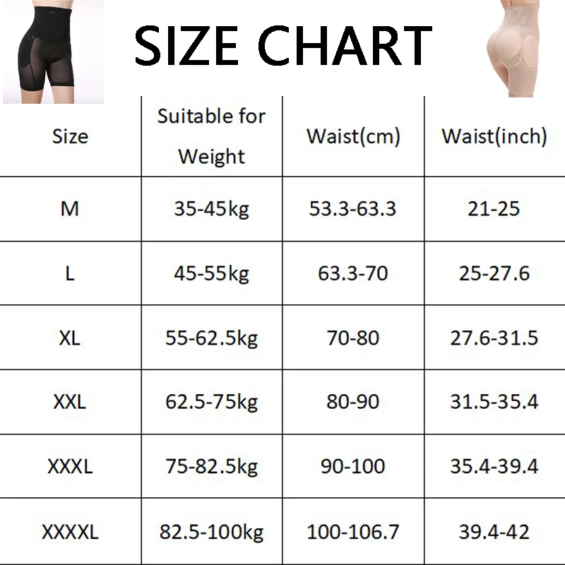 Wechery Control Pants Butt Lifter Hip Up Padded Control Panties Lifting Women Body shaper Butt Enchancer Slimming Shaperwear