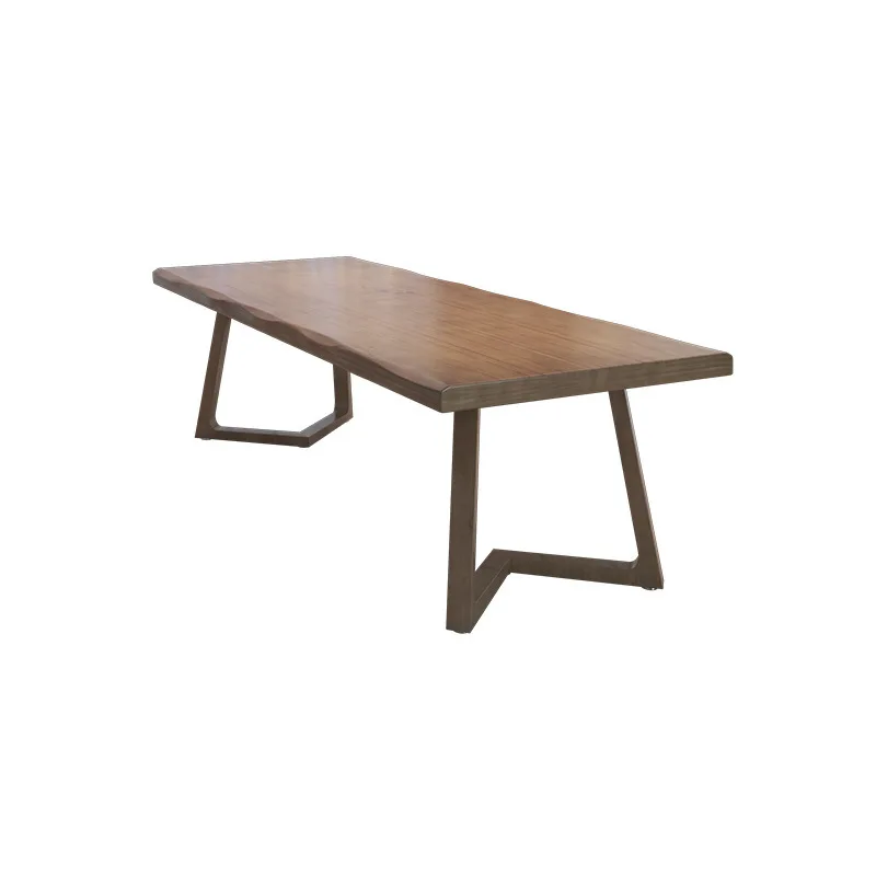 

Modern simple home desk, solid wood desk and chair combination, student study table