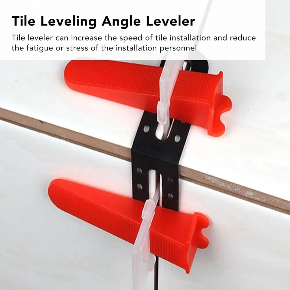 5-200Pcs Tile Leveling System Clips Male Angle for Floor Wall Tile Leveler Spacers Locater Adjuster Laying Construction Tool