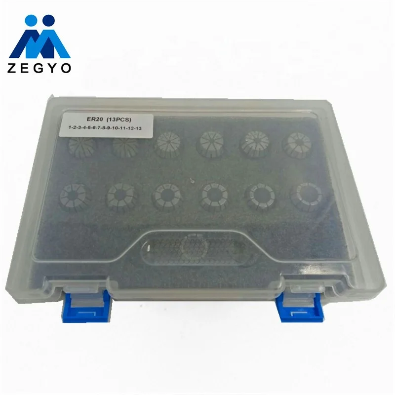 ER25 15 Pcs Set Collet Precision 65Mn HRC44-48 ER Collet Set
