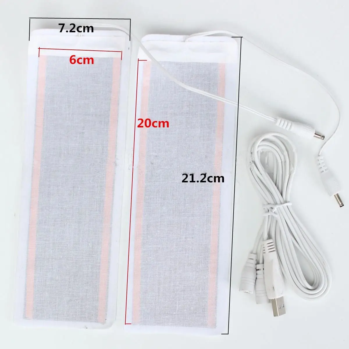 1Pair 5V USB Electric Insole Heating Element Mat Pads Foot Knee Warmers Heat Film Heater Foot Care Tool