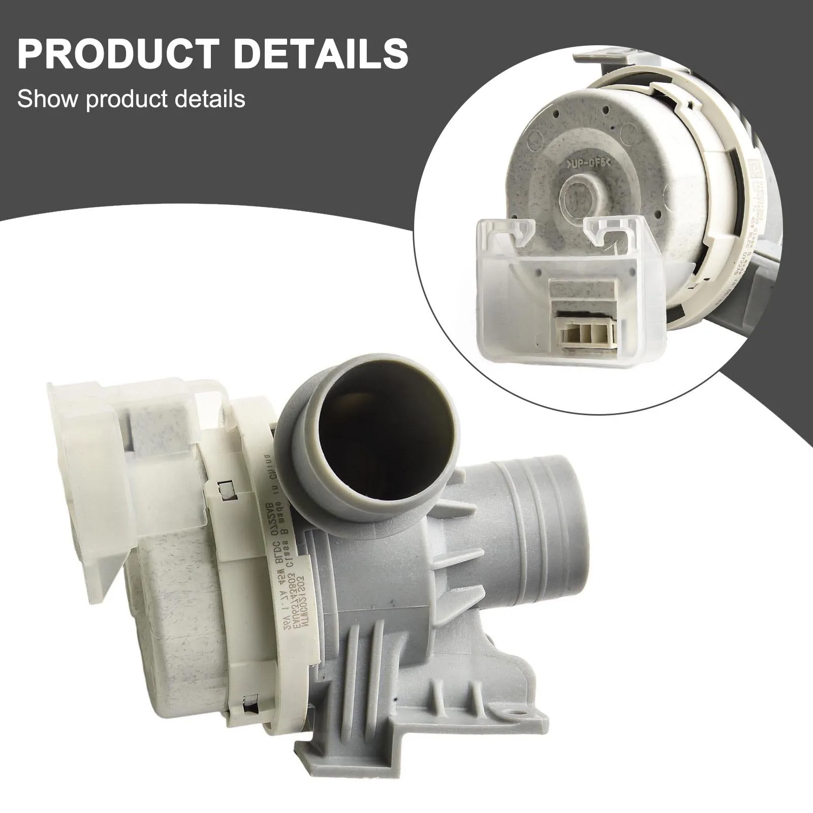 Drain Pump Assembly AHA75673404 Pump Compatible With Multiple Models Easy Installation Effective Problem Solving