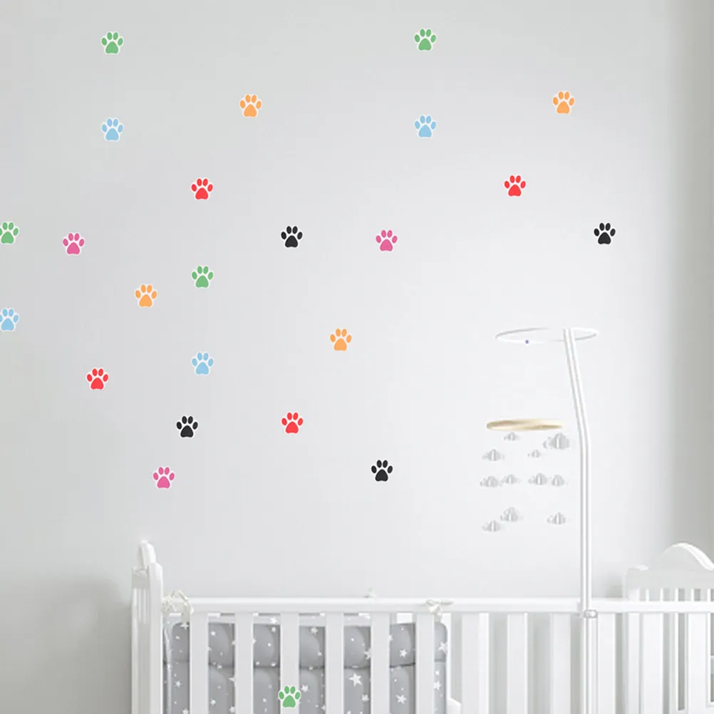 

6 Rolls Animal Paw Print Decals Self-Adhesive Paper Stickers for Children's Birthday Gifts Preschool Rewards Party Favors Candy