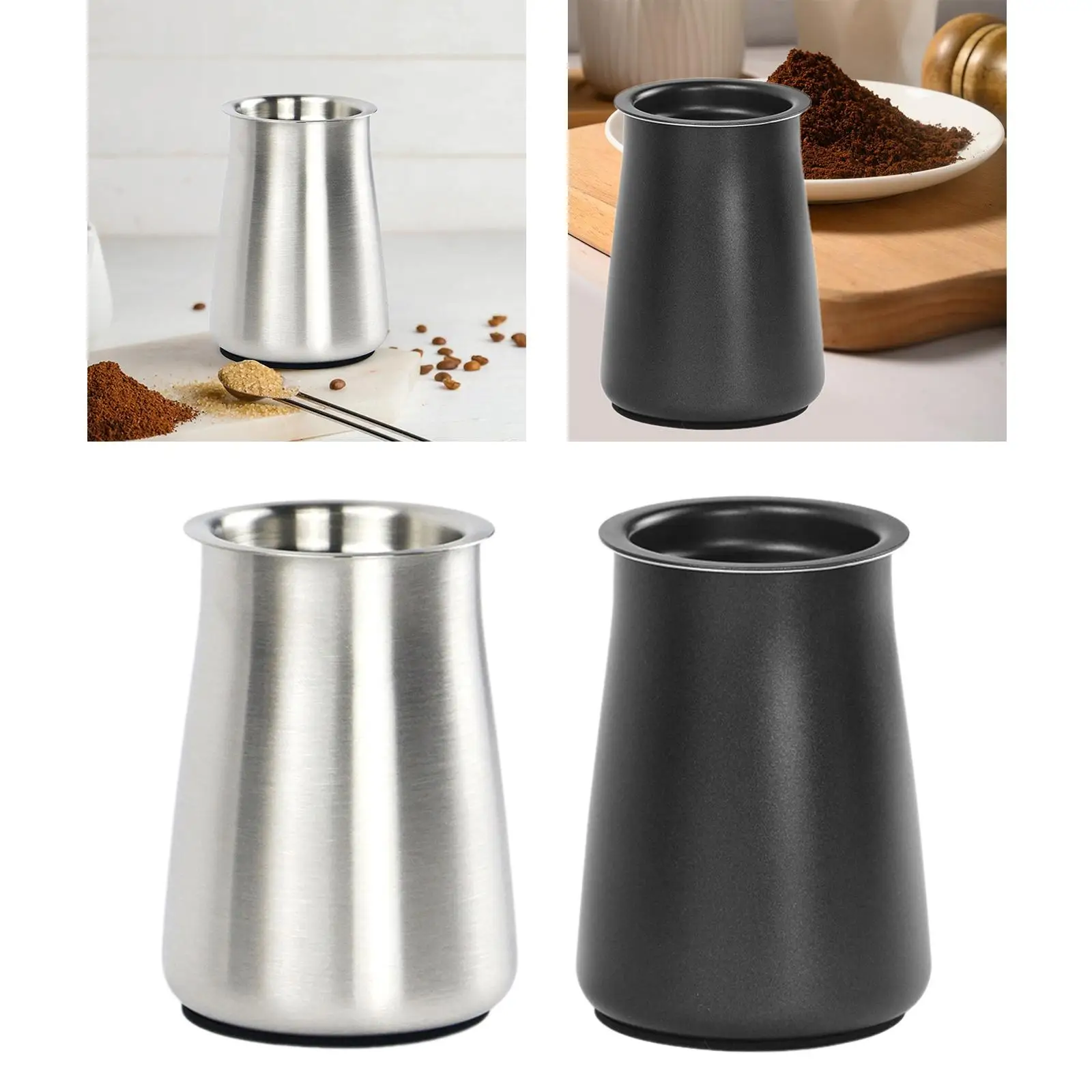 Coffee Ground Sifter Reusable Stainless Steel Cup Coffee Powder Filter Sniffing Mug Fine Mesh Coffee Sieve for Bar Cafe