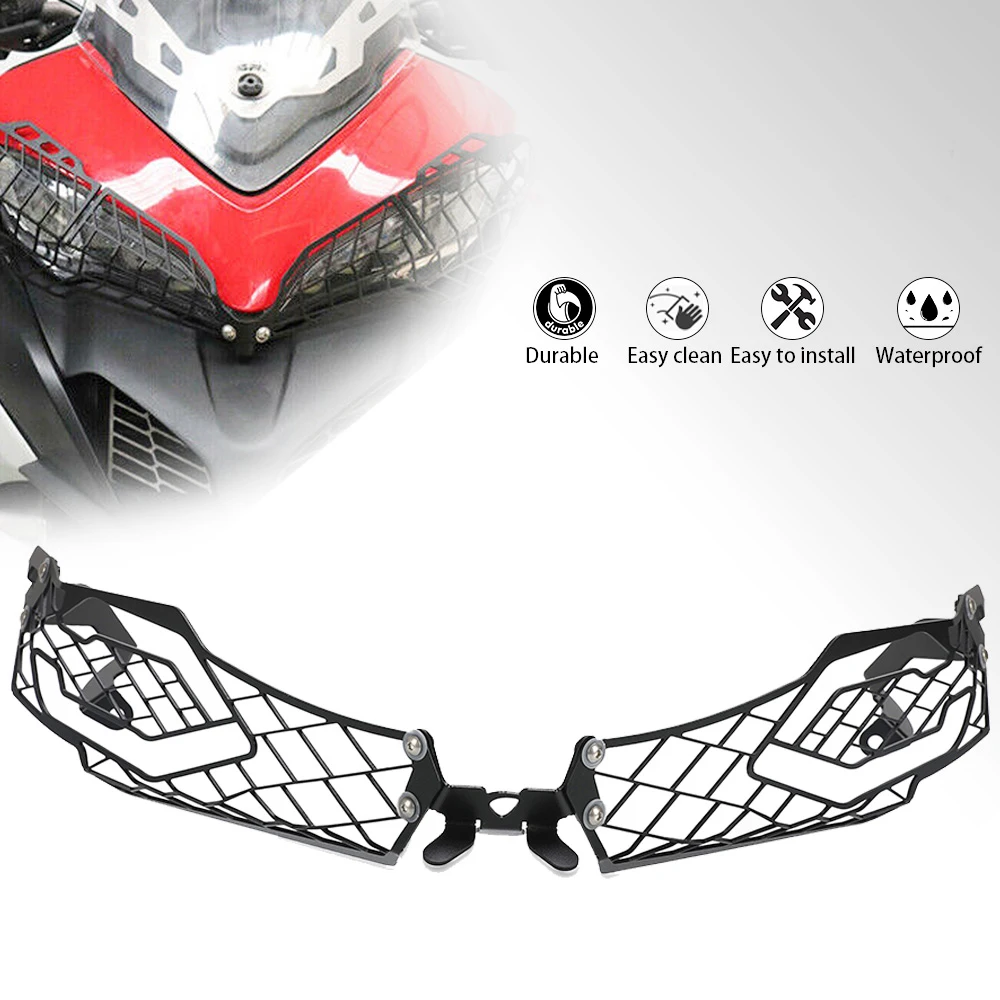 

2023 Headlight Protector Cover Grill For DUCATI MULTISTRADA 950 1200 ENDURO 1260S GRAND TOUR 2015-2024 2022 2021 2020 All Models