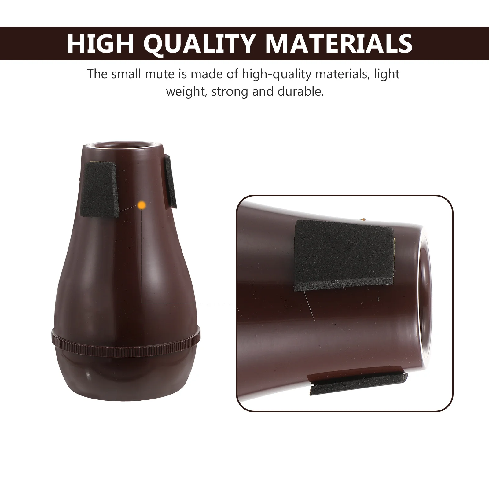 

Trombone Mute Sound Absorber Durable Practice Accessory Noise Remove Tool Trombone Instrument Attachment Lightweight
