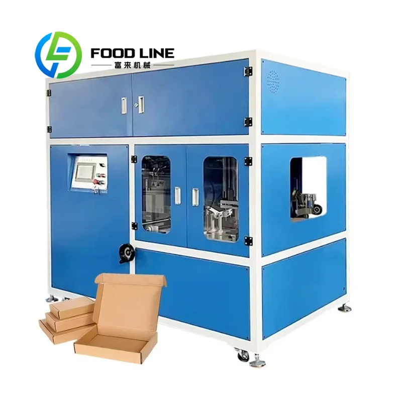 Carton Case Erector Machine Mobile Design With Universal Wheel Convenient Relocation For Workshop Temporary Production Site