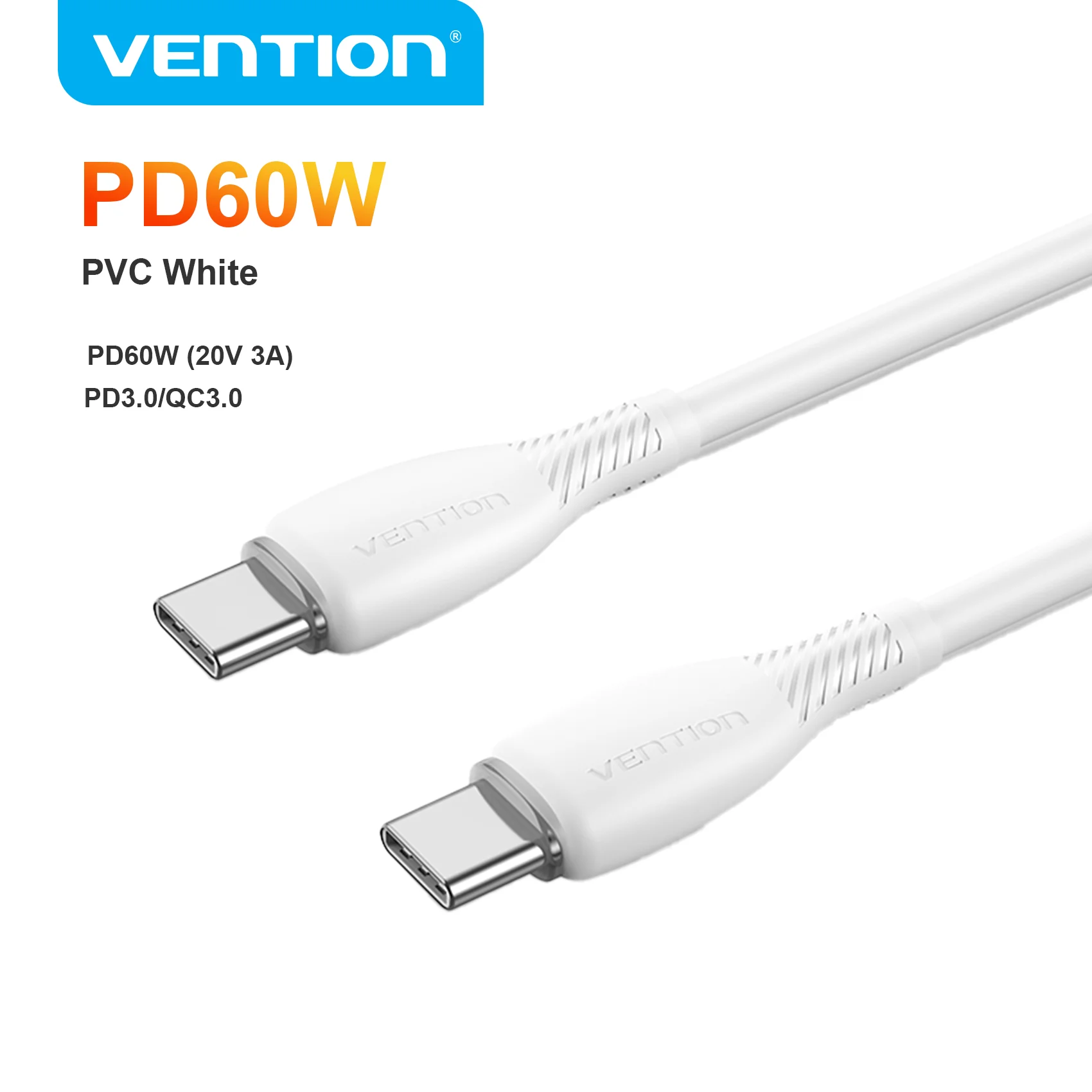 Vention 100W USB-C kabel Type-C naar USB-C PD snellaadkabel Type-C datakabel voor iPhone 17 16 15 Pro Max Samsung S26 S25 Xiaomi 17